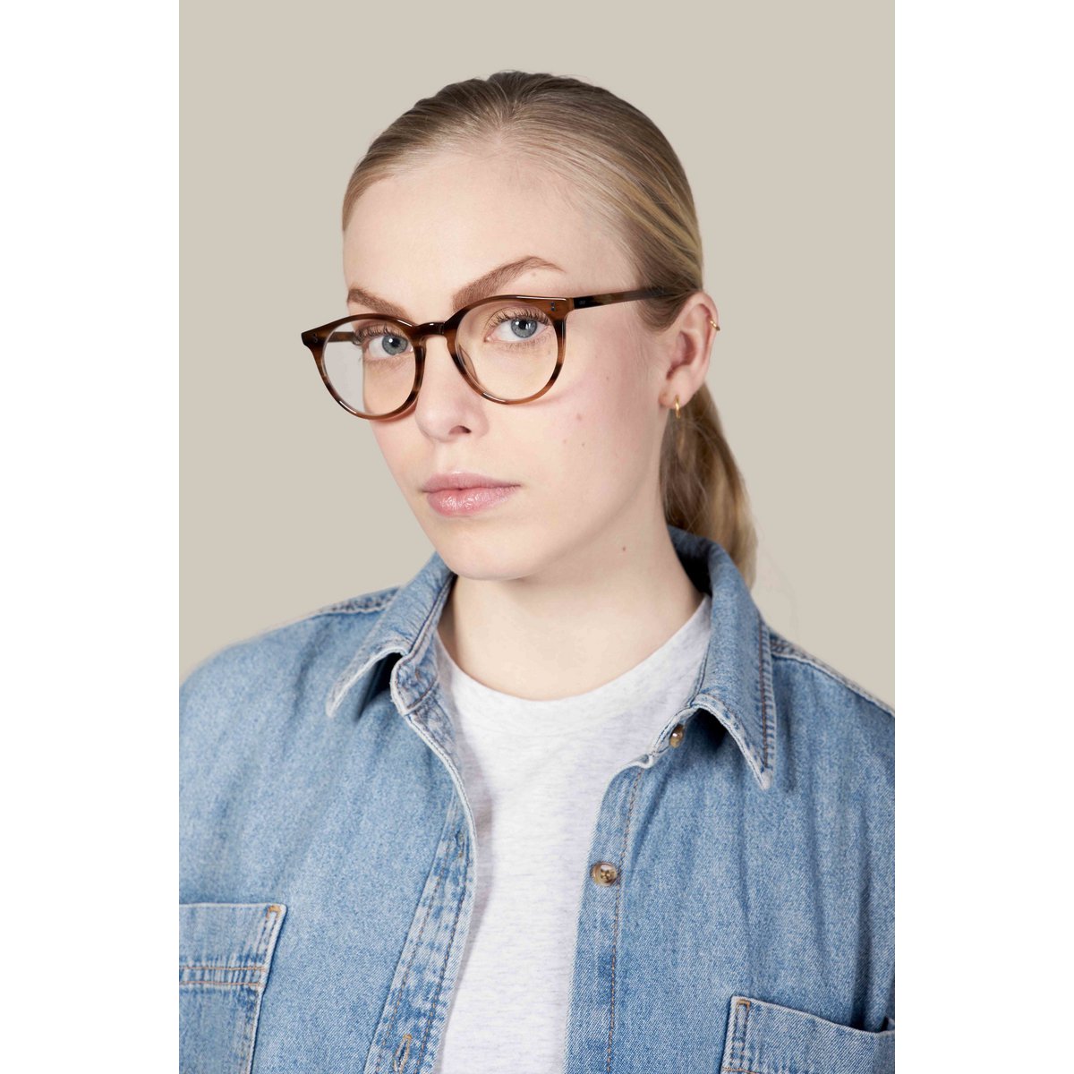 Blue light blocking glasses, Cat model, acetate frame, Shoko color