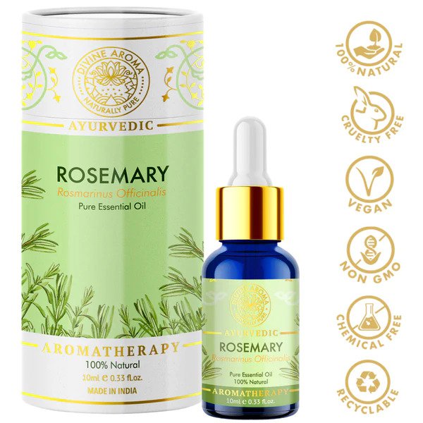 Rosmarin æterisk olie l 10ml l 100% ren og naturlig