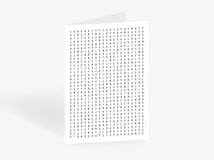 Grußkarte / Jumbled Letters
