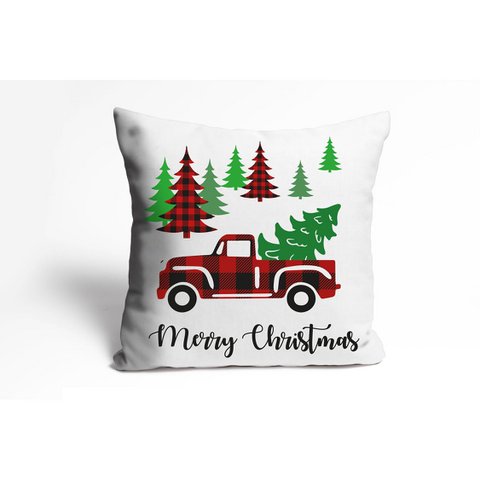 Pillowcase - Christmas truck