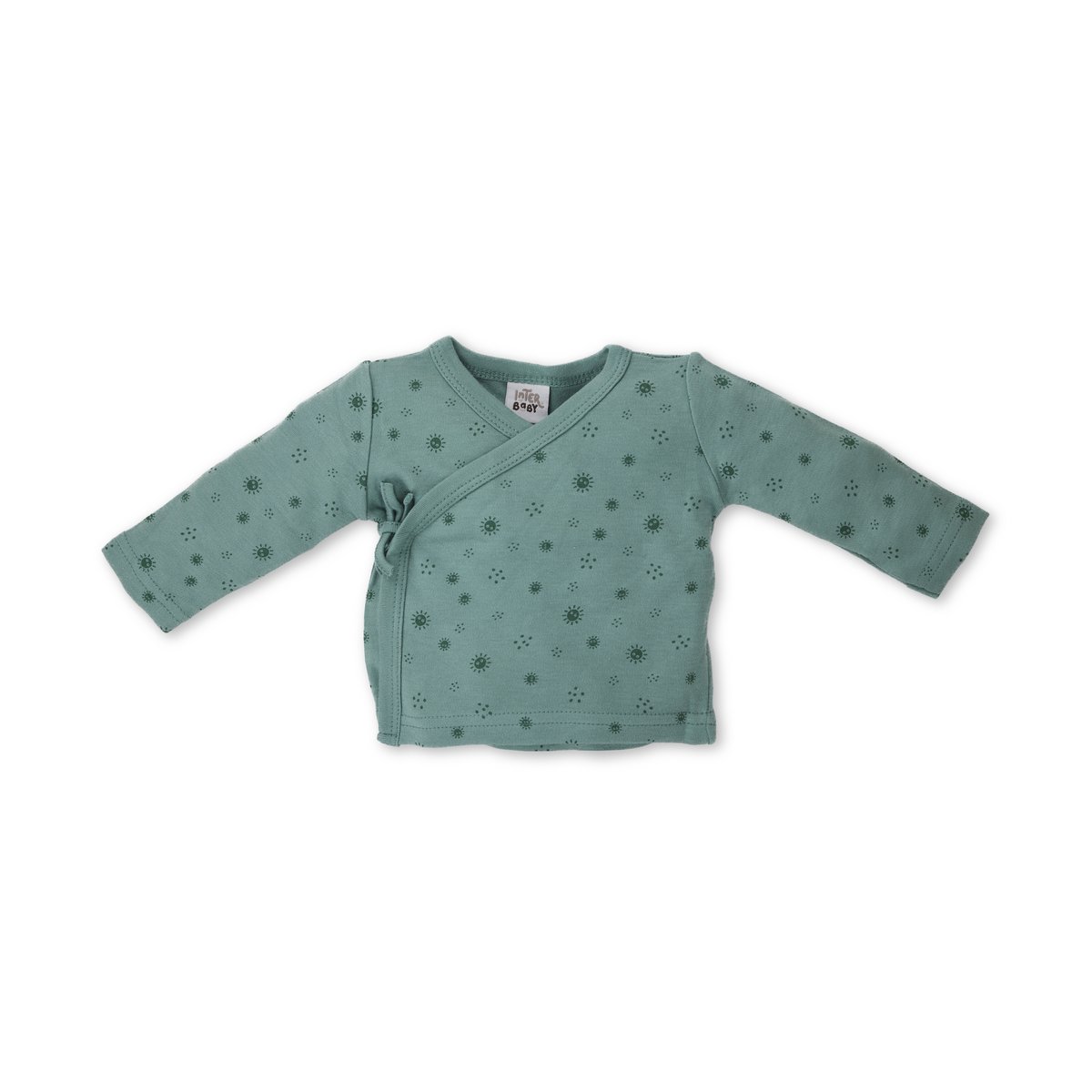 SET 5 PCS(SHIRT+PANTS+GLOVES+BIB+SOCKS)FOR NEW BORN (0-6MONTHS)-100%COTTON-MOD. DUENDES - GREEN