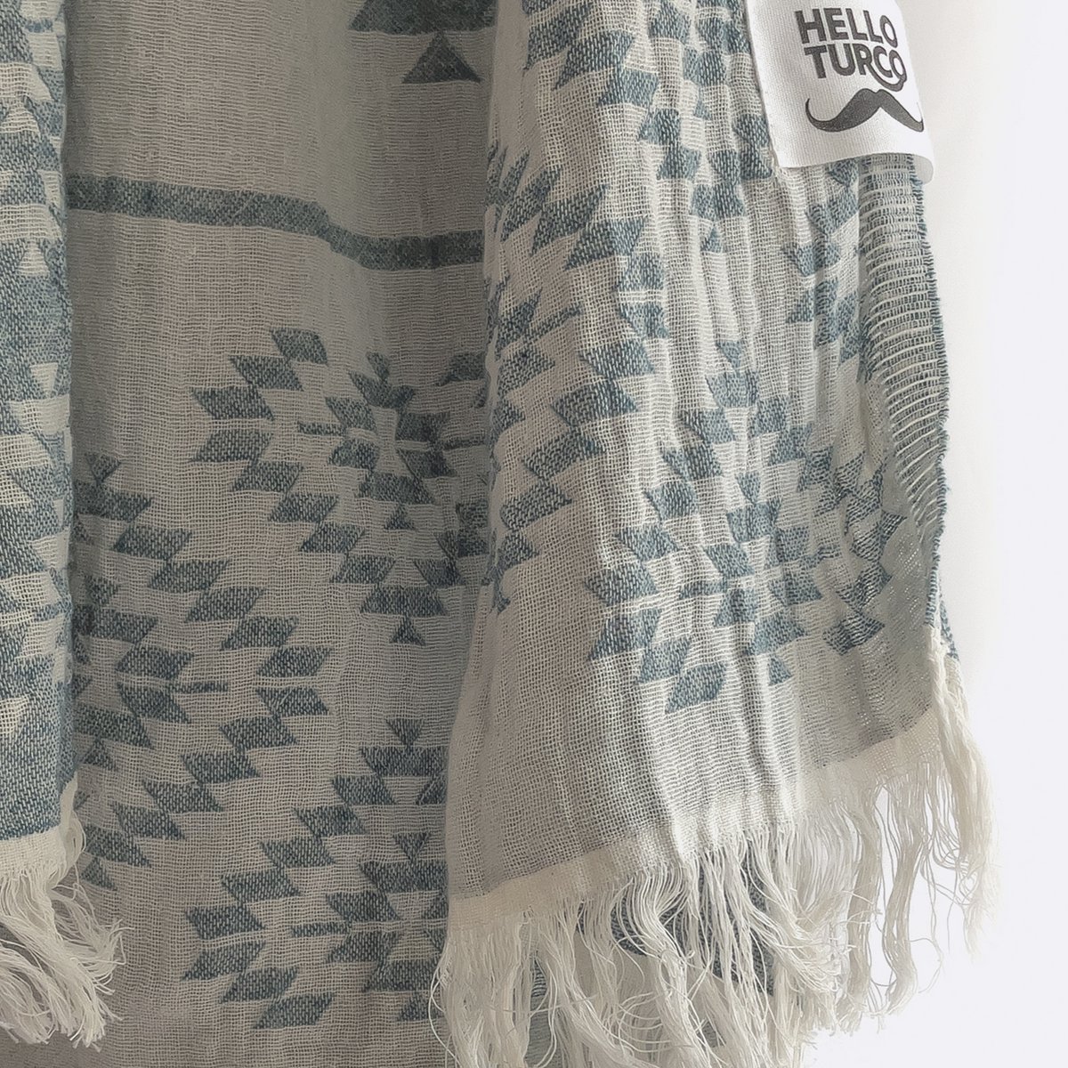 Kilim Pastel Blue Handwoven