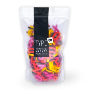 Moderne magnetische letters - Knutsch Bang