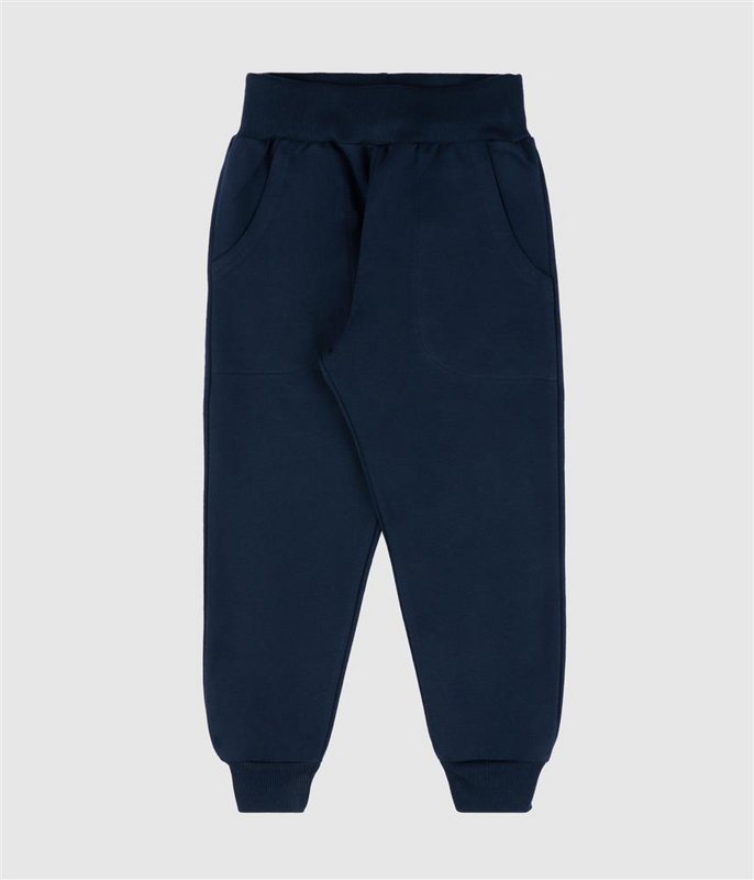 Trousers with an elasticated waistband.