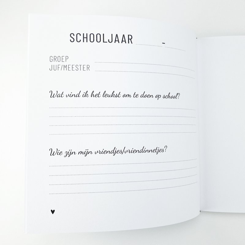 Skolefoto udfyldningsbog - 12 års skolebilleder