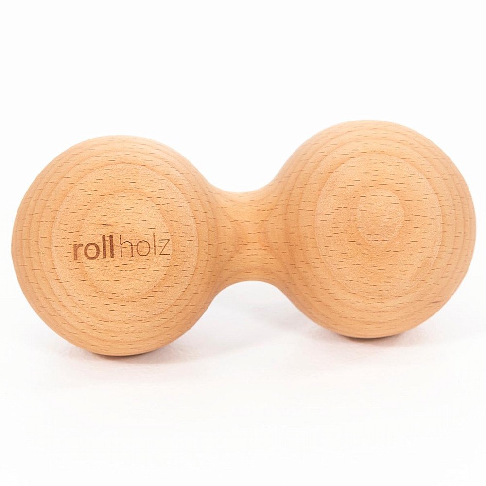 rollende houten dubbele bal