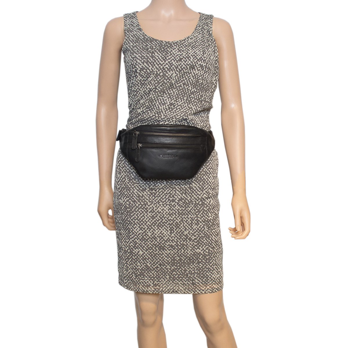 Taljetaske Læder - Fanny Pack Læder - Pouch Taske i 6 farver læder - Læder Belly Bag - Unisex model