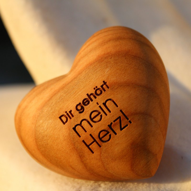 Thankgoods houten hart Mijn hart is van jou!