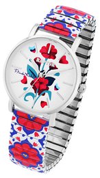 Reloj de pulsera Raptor para mujer "Frida Kahlo Edition" con cordón