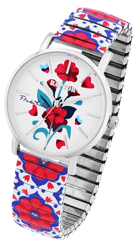Reloj de pulsera Raptor para mujer "Frida Kahlo Edition" con cordón