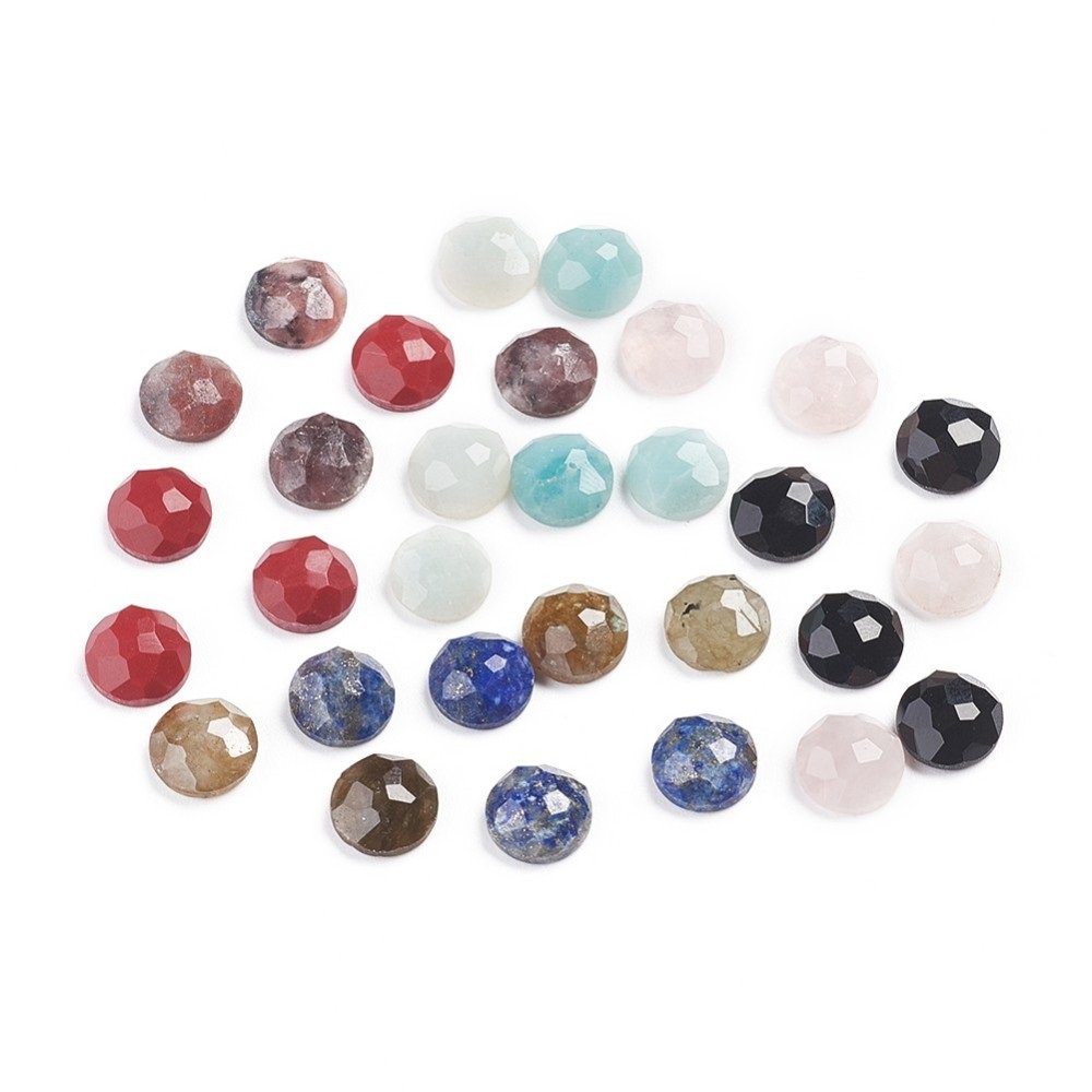 Orecchini con patta in acciaio inossidabile placcato oro 8 mm (10 paia)