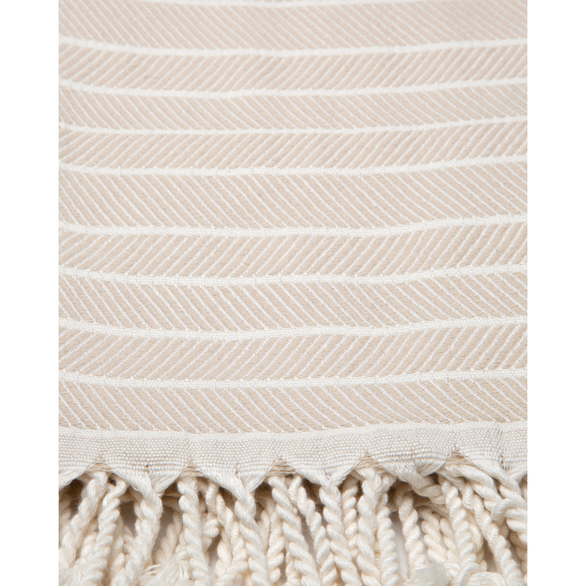 ILVA Hamam-Strandtuch aus Bambusbaumwolle – schnell trocknend – Beige – 180 x 100 cm