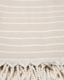 ILVA Bamboo Cotton Hammam Beach Towel – Quick Dry – Beige - 180x100 cm