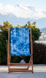 Transat chilienne - bois massif - toile amovible – Design by Gilles Giacomotti
