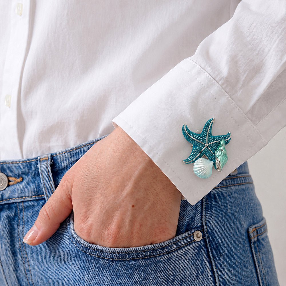 Button Cover - Starfish