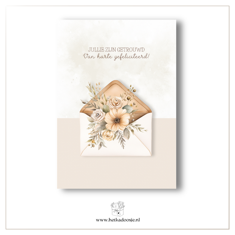 Enveloppe mariage - félicitations