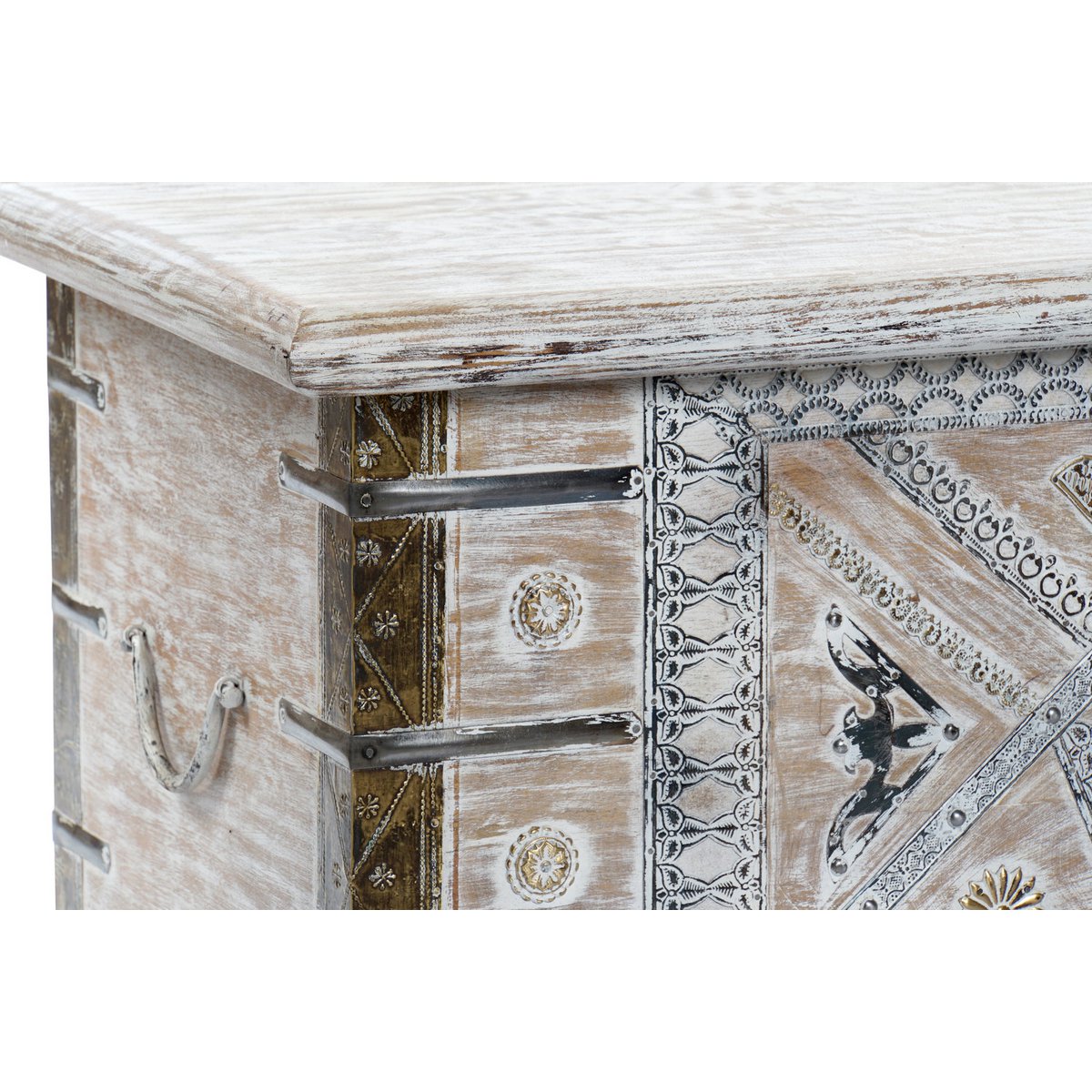 CIOTOLA MANICO OTTONE 146X40X45 RUOTE ANTICHE MB185836