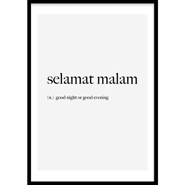 Selamat malam