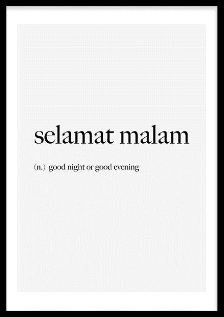 Selamat malam