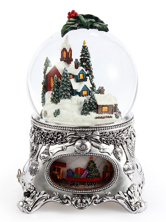 Magnifica palla di neve musicale “Christmas Story”, con illuminazioni, Tempesta di neve automatica