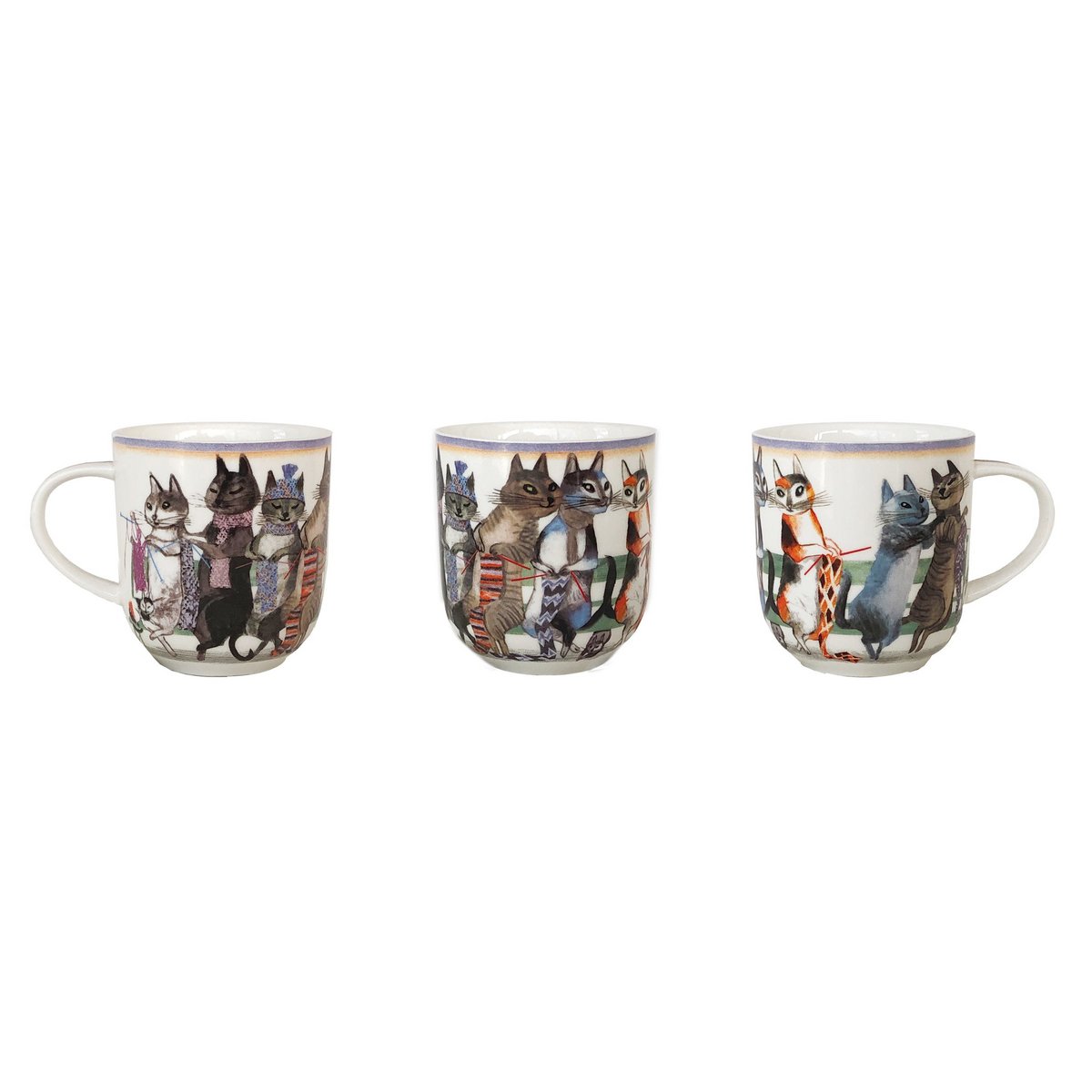 Knit & Purrl Porcelain Mug