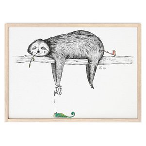 Kunstdruck - Faultier
