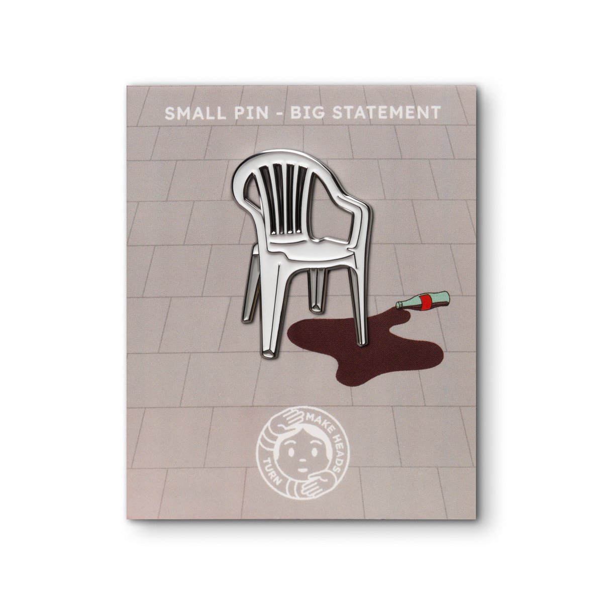 Email Pin "plastic stoel"