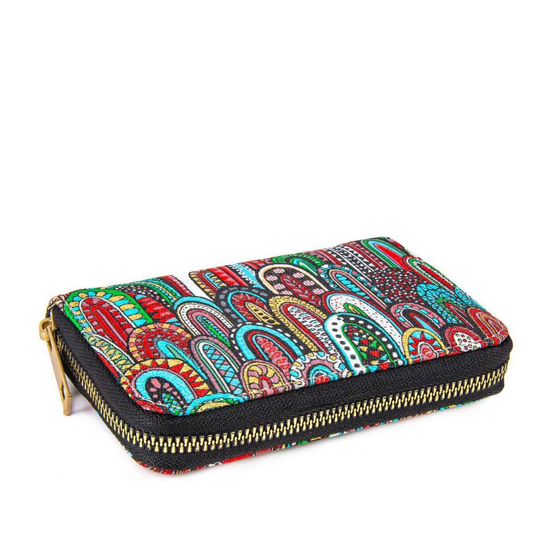 Boho Design Wallet - Cactus - 14.5x8.5x2,5 cm