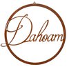 Dahoam Loop im Metallring als Wanddeko Boho Fensterdeko |