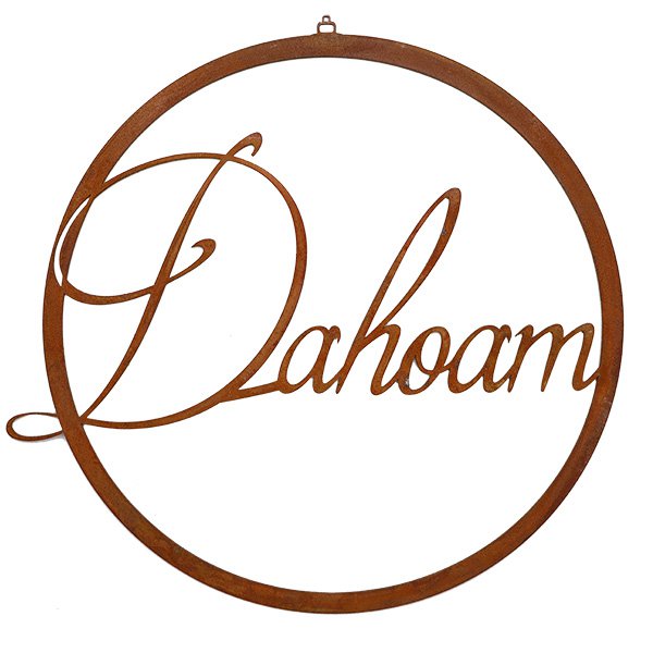 Dahoam Loop in a metal ring as a wall decoration Boho window decoration |