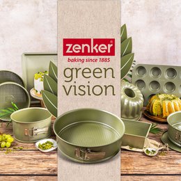 Zenker Green Vision double-bottomed savarin and springform pan 26 cm