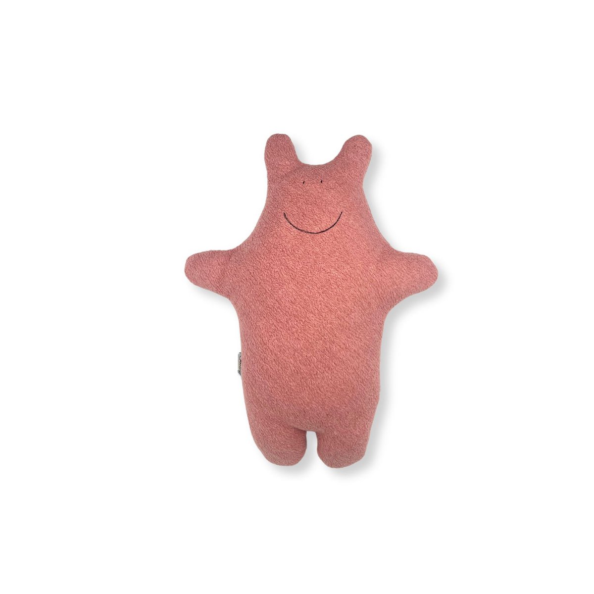 Hippo knuffel - Vintage wollen deken - Oudroze