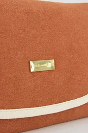 Matelas à langer en tissu pour bébé, terre cuite