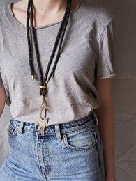 LANYARD SLEUTELHOUDER (ZWART REFLECT)