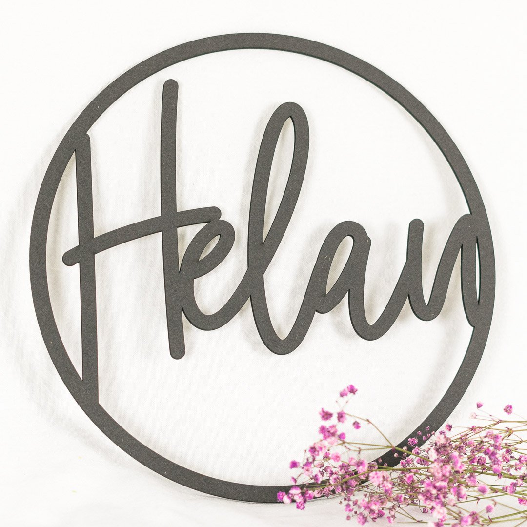 Wooden wreath Helau (PU = 2 pieces)