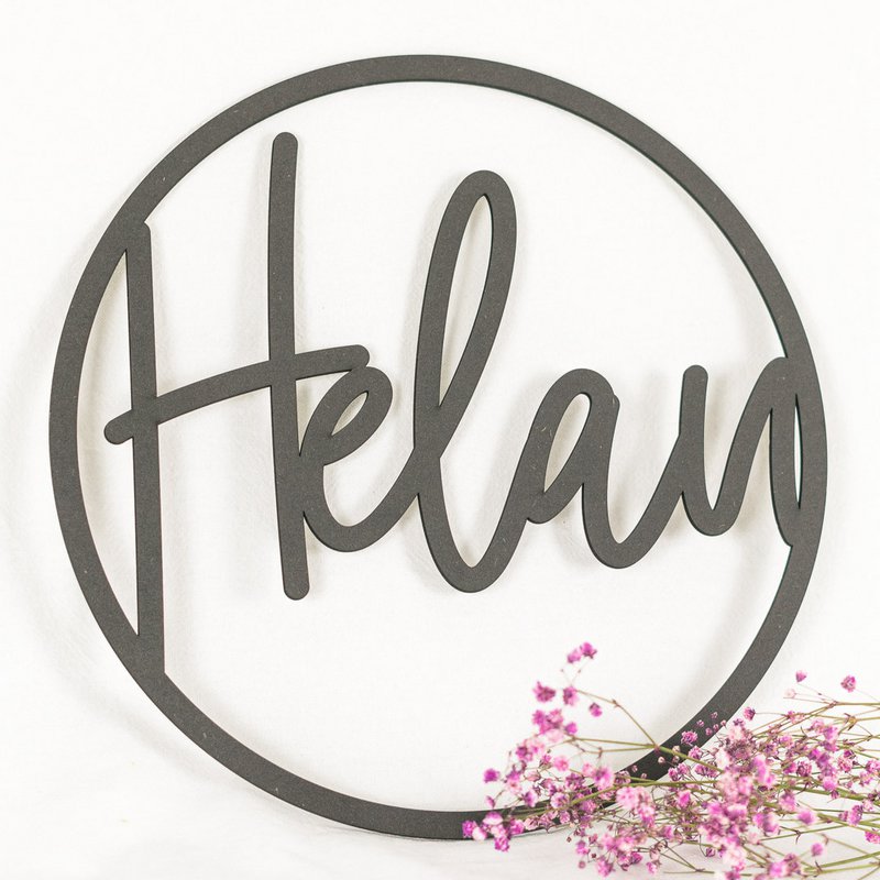 Wooden wreath Helau (PU = 2 pieces)