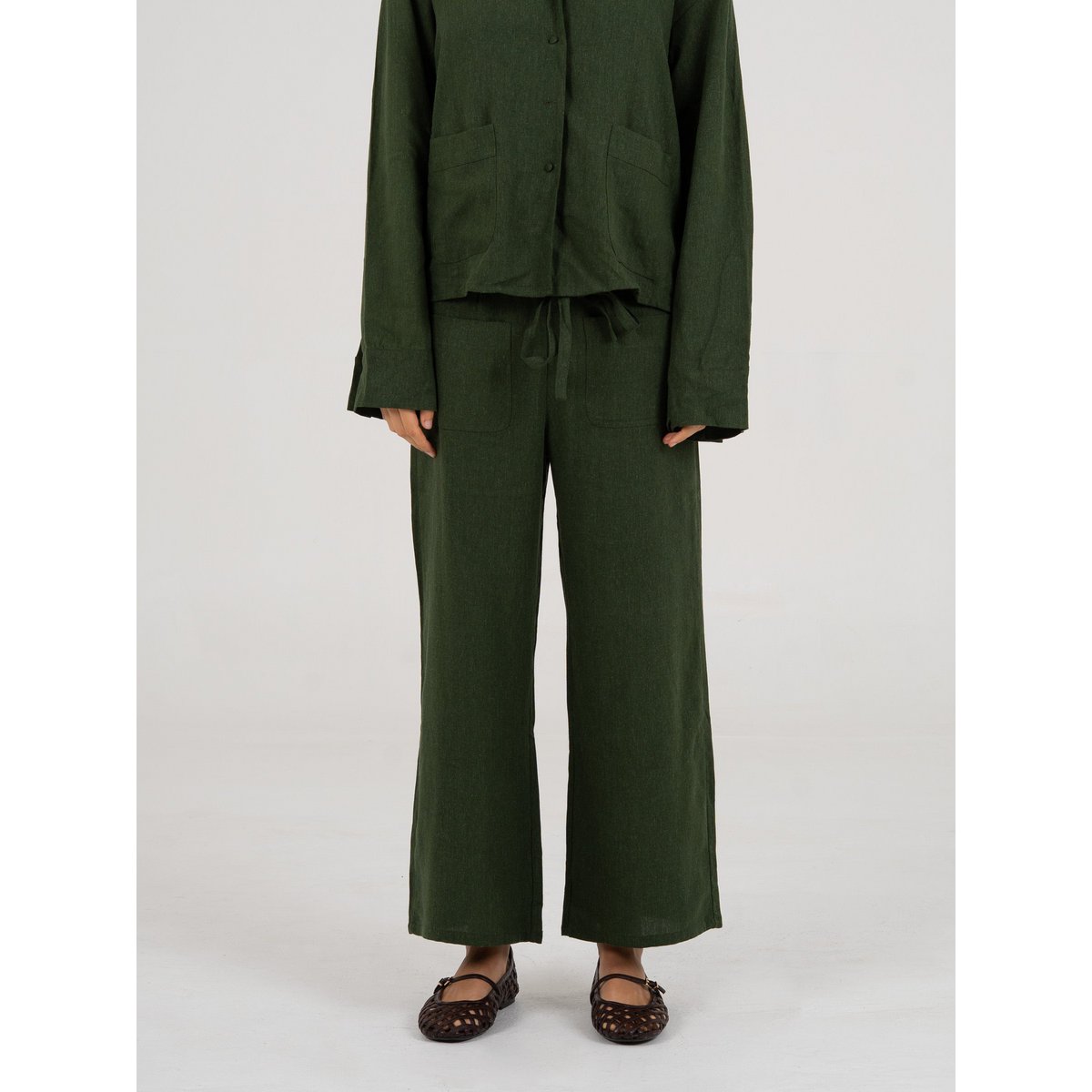 Grinch Green Linen Pants