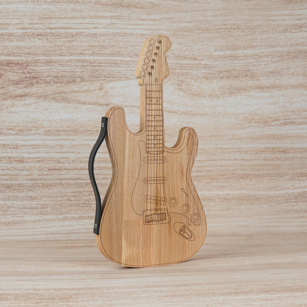 Planche à découper, planche à découper en bois en forme de guitare