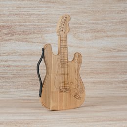 Planche à découper, planche à découper en bois en forme de guitare