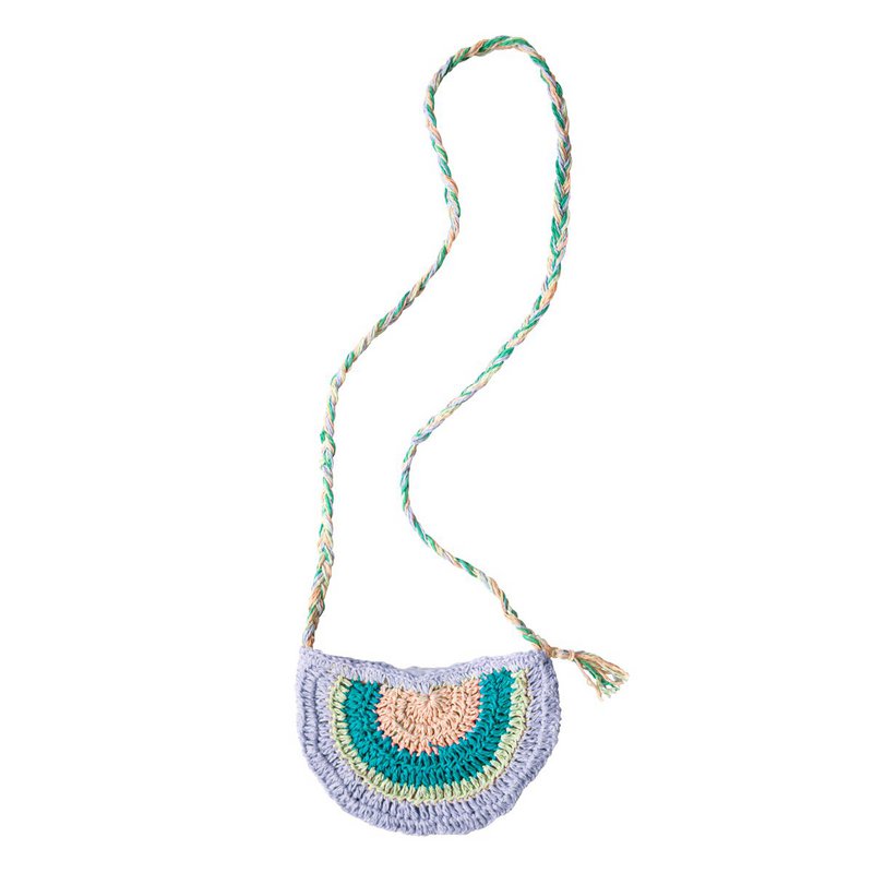 Raffia Bag Purple