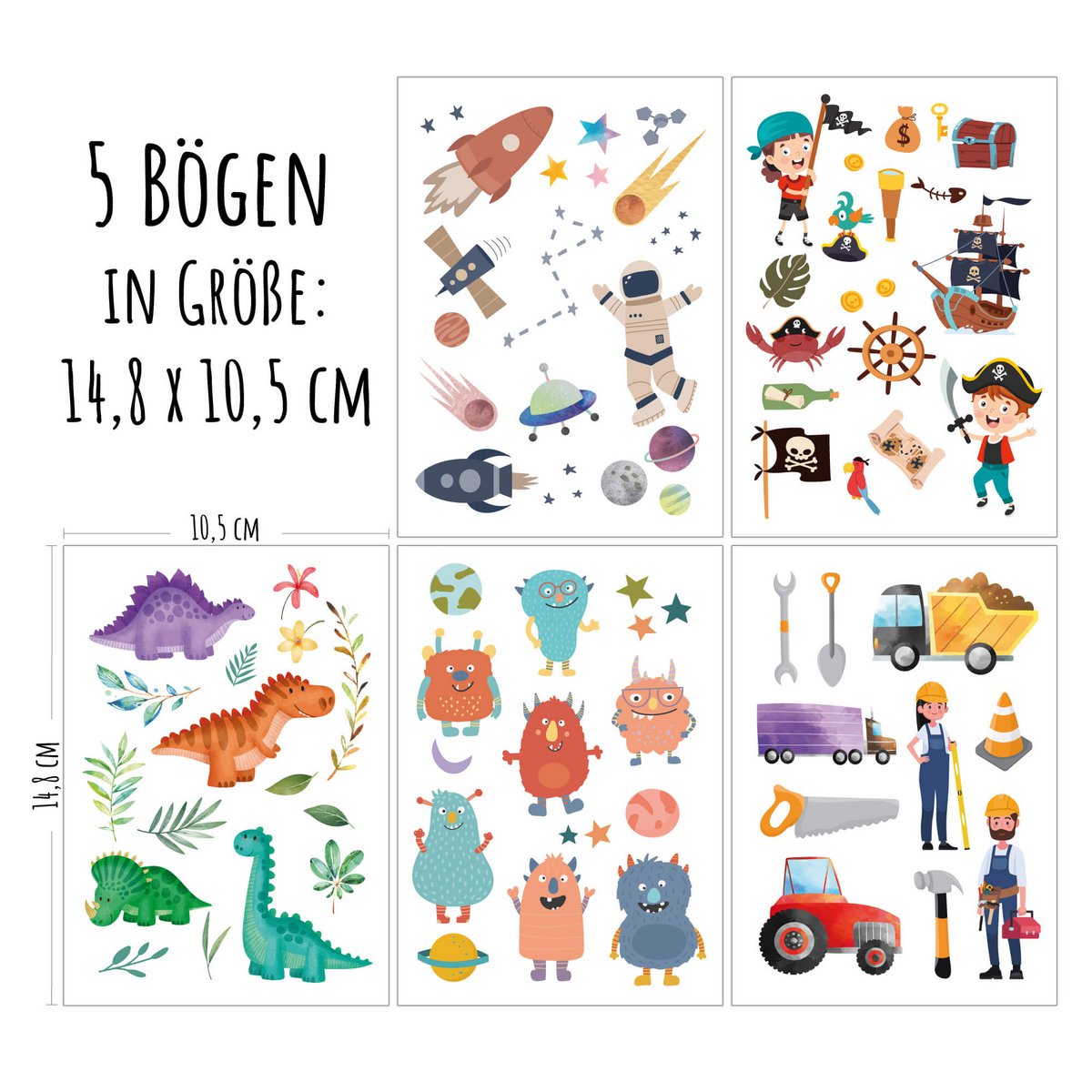 Children's tattoos - motif "Explorer"