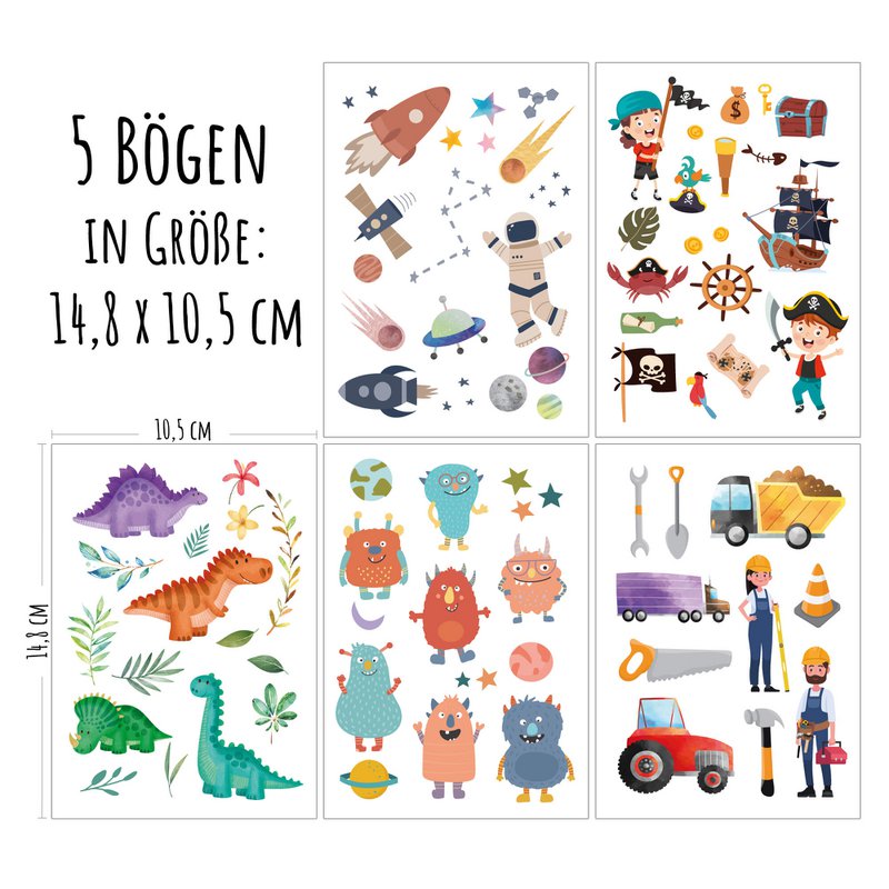 Tatuaggi per bambini - motivo "Esploratore"