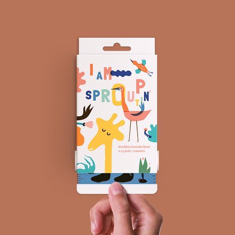 Wachstumstabelle für Kinder – Scrollino I am Sproutin’ Up