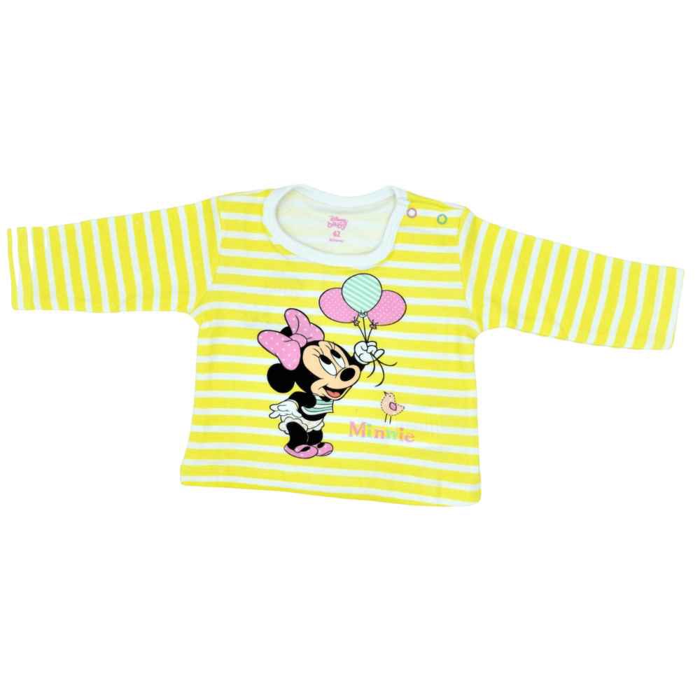 Disney Minnie Mouse Girls Long Sleeve T-Shirt, Yellow