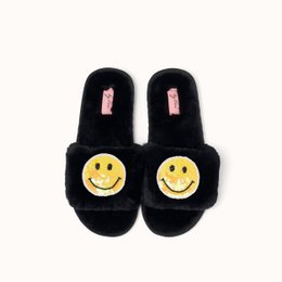 Black slippers