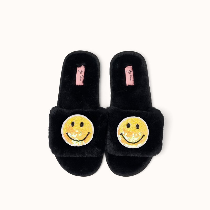Black slippers