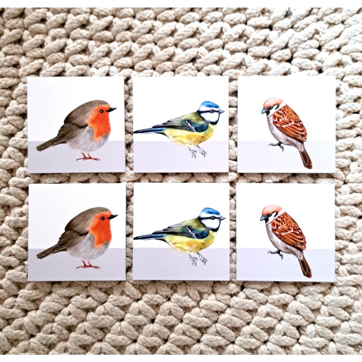 Posavasos pájaros