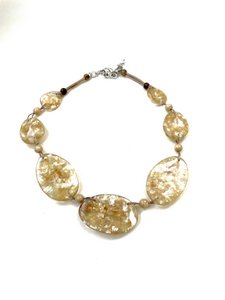 Maii nature | Necklace | shell | Resin 17" | Handmade | Fairtrade