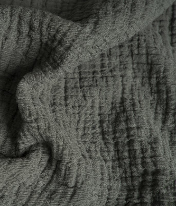 Cotton bathrobe Orion Solid Iceland moss
