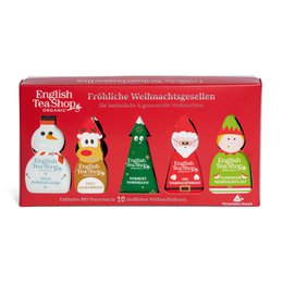 ETS - Wintertee Geschenk "Fröhliche Weihnachtsgesellen", BIO, 10 Pyramidenbeutel